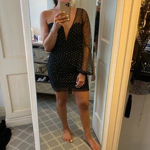 One shoulder mini dress